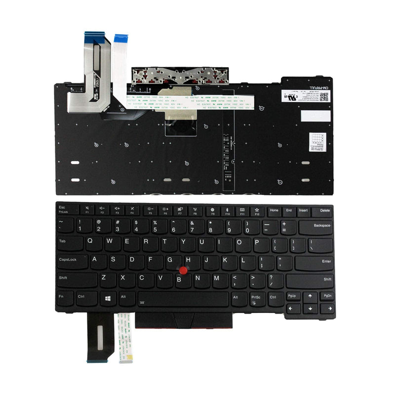 GinTai US Keyboard for Lenovo ThinkPad E480,L480,L380 Yoga,T480s 01YP520 | Backlit, 01YP280 01YP440 04Y0967 01AX339 00HW866 04X0130, 04X0168 01YP240 01YP360