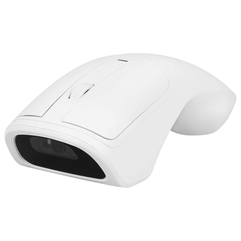 [AUSTRALIA] - New Wireless Mouse Barcode Scanner, 2-in-1 Design 2D Handheld Barcode Scanner with Wireless Mouse Functions for POS System,Store,Supermarket, Warehouse.(Black) M3 White 