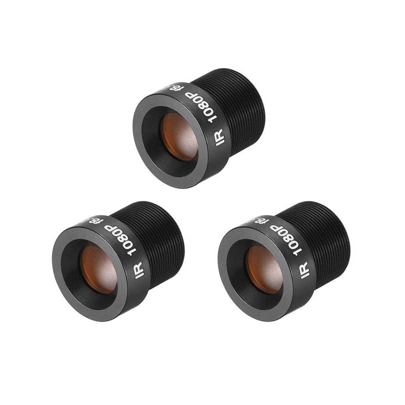 [AUSTRALIA] - uxcell 3 Pcs CCTV Camera Lens 8mm Focal Length 1080P F2.0 1/2.7 Inch Wide Angle for CCD Camera 