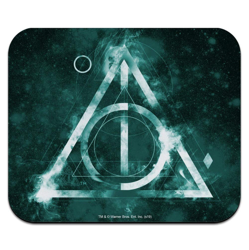 Harry Potter Deathly Hallows Logo Low Profile Thin Mouse Pad Mousepad Multi-colored