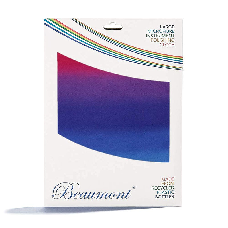 [AUSTRALIA] - Beaumont Hazy Rainbow Musical Polishing & Cleaning Patterned Instruments Trumpet Clarinet Sax Flute Recycled Microfibre Cleaning Cloth Brass Silver 40 x 30 cm (BFC4030-HR) 