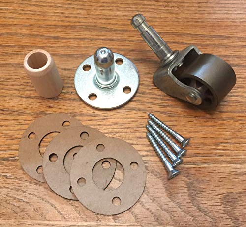 1-3/8" Piano Rear Caster/Wheel for Spinet/Console Vertical Pianos w Hardware
