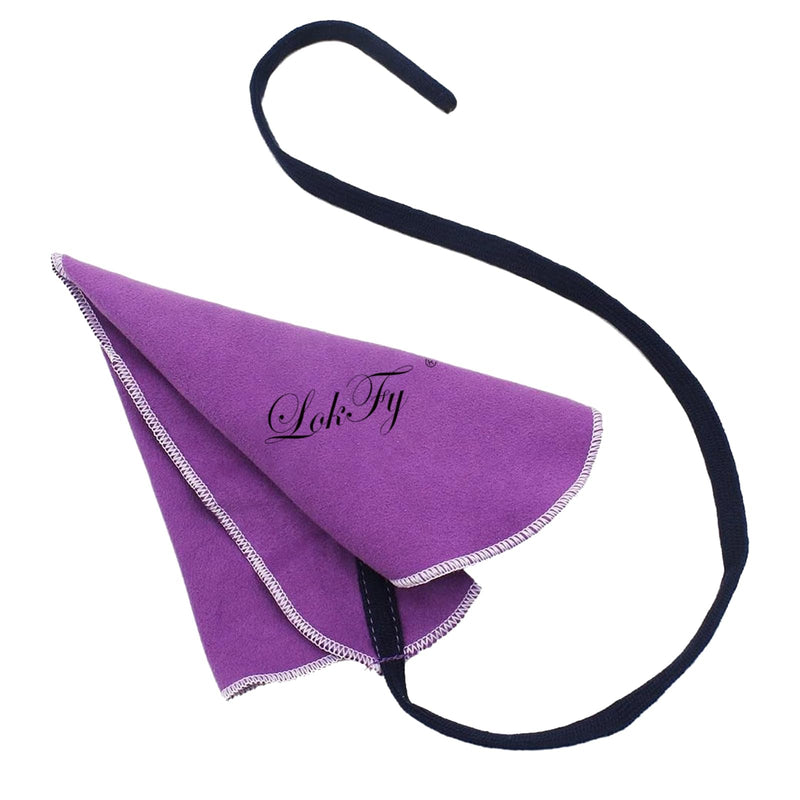 Cleaning Cloth Swab for Inside Tube Suitable for Clarinet Piccolo Flute Sax Saxophone (Purple) Purple