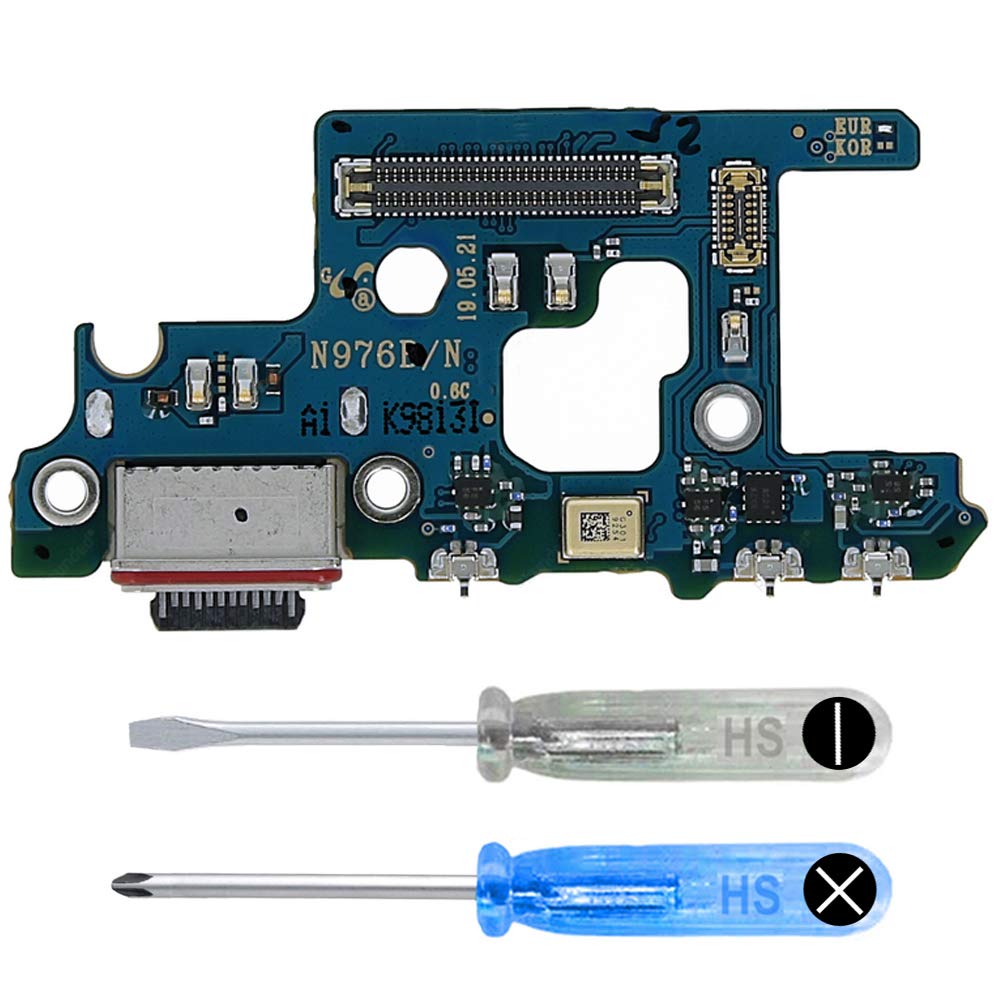 MMOBIEL Dock Connector Compatible with Samsung Galaxy Note10 Plus 5G- N976 - Charging Port - Headphone Port/Microphone Replacement - Type C - Incl. Screwdrivers