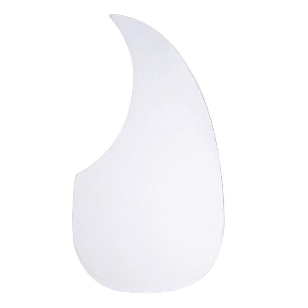 Healifty Guitar Pickguard Clear Plastic Water Drop Shape Pickup Pickguard Scratch Plate for 40-41 Inch Folk Acoustic Electric Guitar (White)