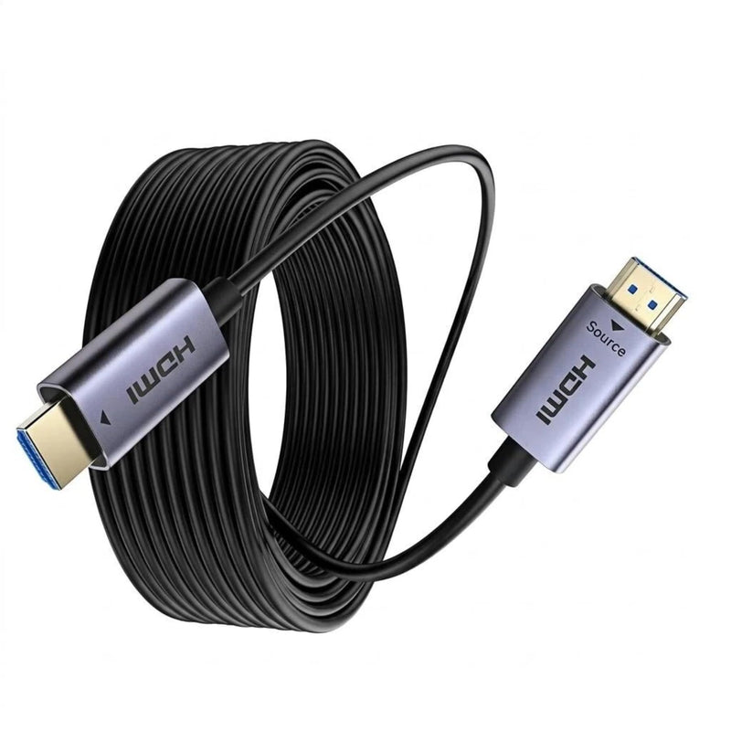 65ft (20m) Fiber Optic HDMI Cable, Lightweight Aluminum Housing | 4K@60Hz HDR, Dolby Vision, 18Gbps, 4:4:4 | HDCP 2.2, ARC, 3D | Ultra-Slim for Home Theater, Projector, PS5 & Apple TV 60ft