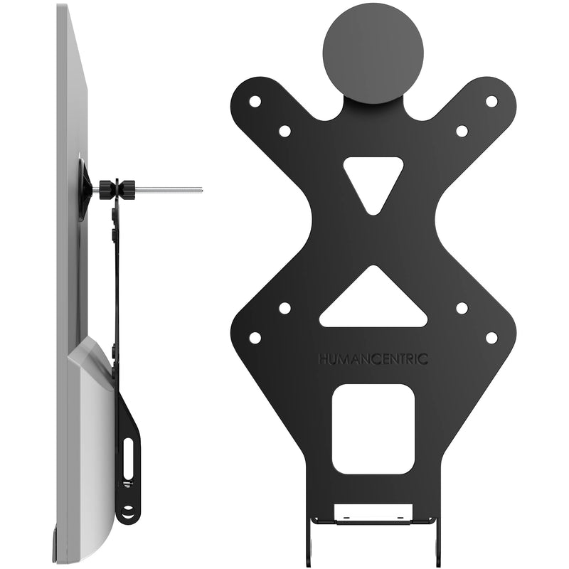 HumanCentric VESA Mount Adapter for HP Monitors 22er, 22es, 22f, 23er, 23es, 23f, 24ea, 24ec, 24er, 24es, 24f, 24fw, 25er, 25es, 25f, 27er, 27ea, 27es, 27f, 27fw, 27ec VESA Adapter Bracket (Black) One Pack