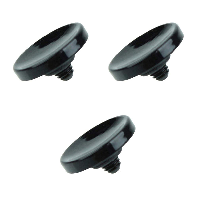 Foto&Tech Soft Shutter Release Button Compatible with Fuji Fujifilm X-T5 X-T4 X-T3 X-T30 X-T30 II X-T20 X-PRO3 X100V X100F X-E4 X-E3 RX1R II RX10 IV III Leica M9 Nikon Df F3 (3 Pieces, Black) 3PC