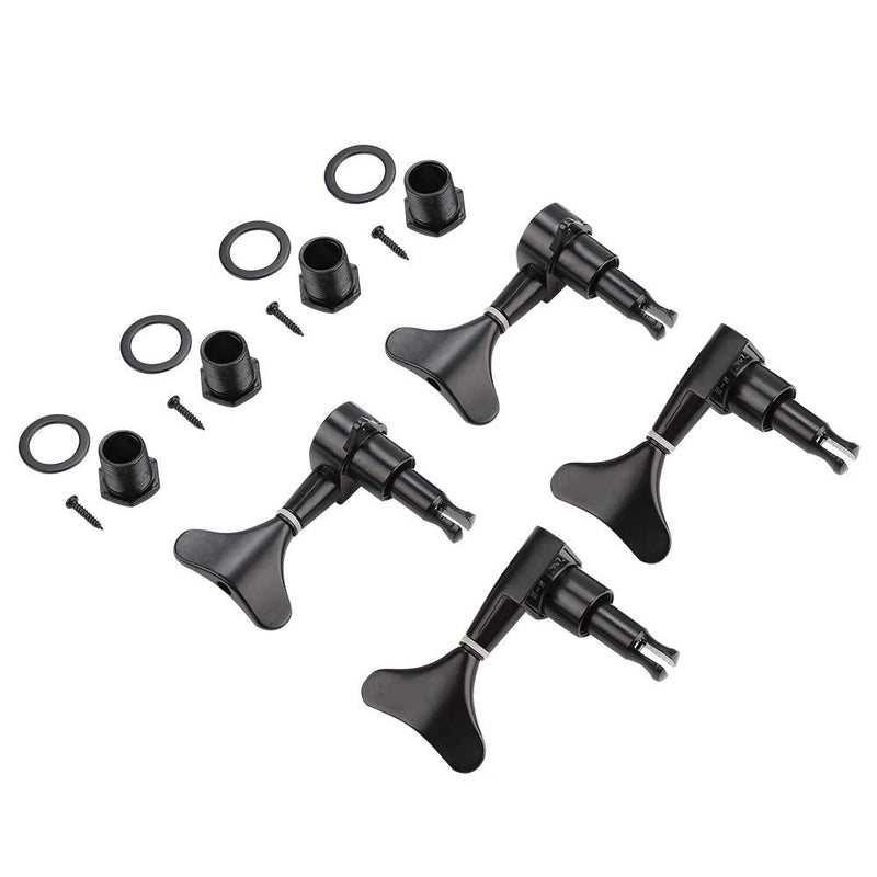 [AUSTRALIA] - VBESTLIFE 2L 2R Electric Bass Machine Heads, Sealed Tuner String Tuning Key Pegs for Electric Bass Black 