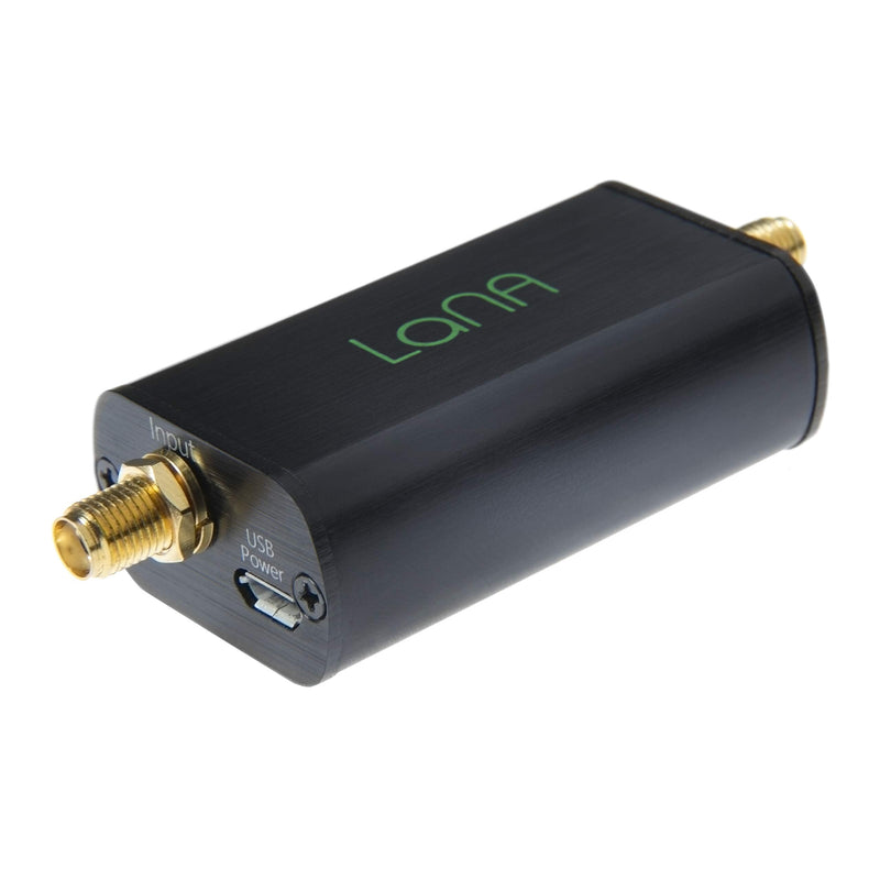Nooelec Lana - Ultra Low-Noise Amplifier (LNA) Module for RF & Software Defined Radio (SDR) with Enclosure & Accessories. Wideband 20MHz-4000MHz Frequency Capability with Bias Tee & USB Power Options