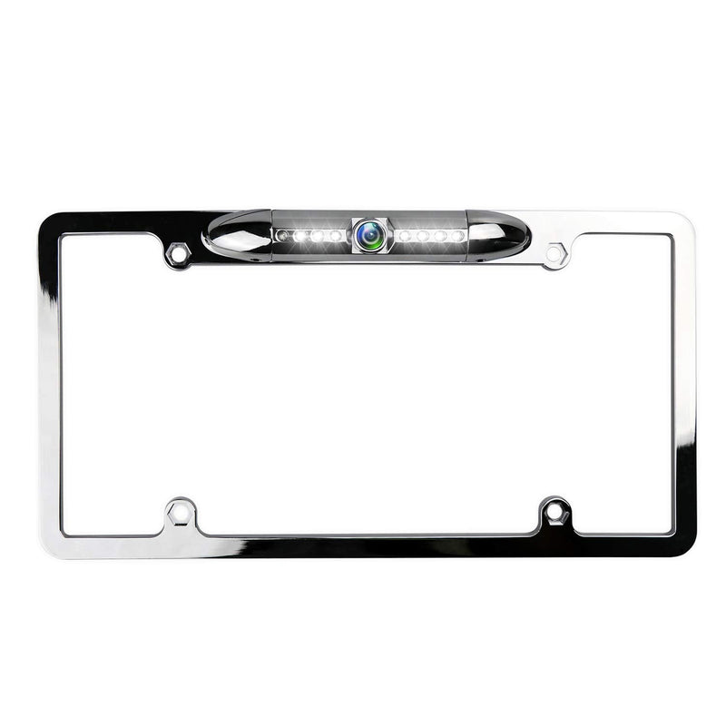 JPP License Plate Camera, Universal Car Rear View Camera with LED Night Vision, 170 Wide View Angle, Waterproof, Long Service Life for Vehicles Truck Van SUV