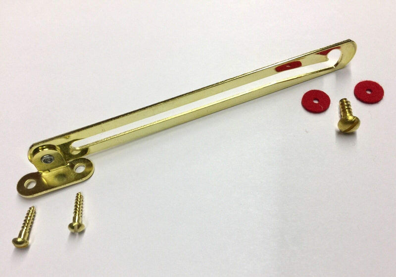 Piano Bench Lid Support Hinge w/Screws & Instructions - Prop Open Top