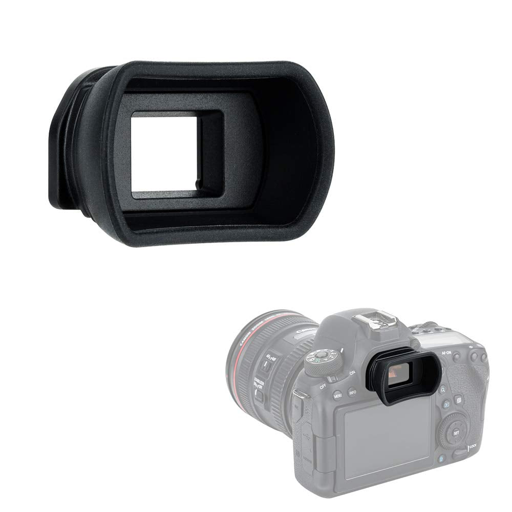 Kiwifotos Long Soft Viewfinder Eyecup Eyepiece for Canon EOS 90D 80D 70D 60D 77D 6D Mark II 5D Mark II Rebel T7 T6 T5 T100 T8i T7i T6s T6i T5i T4i T3i T2i T1i SL3 SL2 SL1 4000D 50D 40D 30D and More Canon Ef Eb Replacement