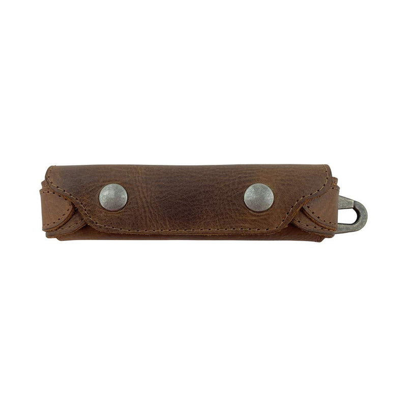 Hide & Drink, Harmonica Leather Case, Vintage Style, Instrument Protector, Musician Accessories, Handmade :: Bourbon Brown