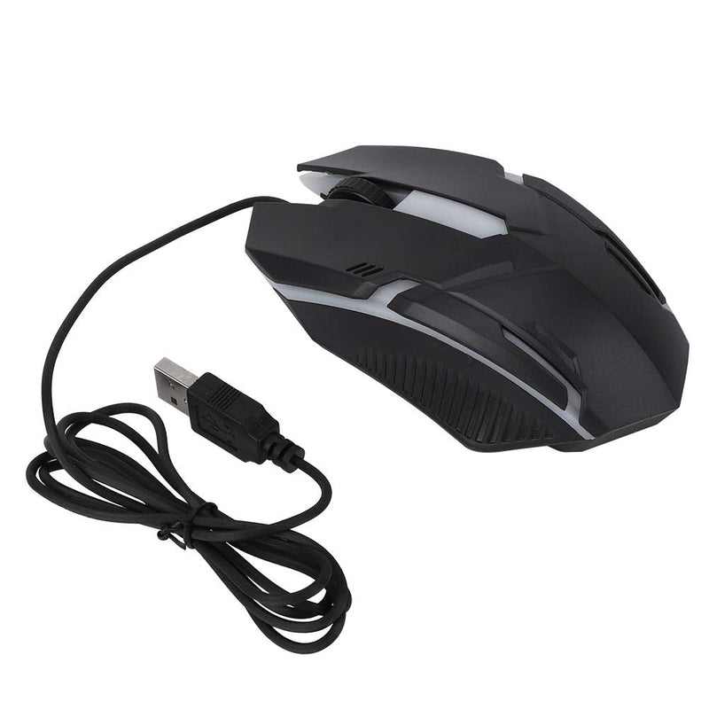 MS11 Wired Mouse 1600DPI Wired Game Mouse Backlight USB Mouse Ergonomic Gaming Notebook Office Gamer Mouse Mice 4 Buttons +1 Wheel for Notebook, PC, Laptop, Computer