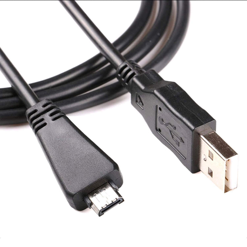 Replacement VMC-MD3 USB Data Sync Transfer Cable USB 2.0 Charging Cord Lead Compatible with Sony Cyber-Shot/Cybershot Digital Camera DSC-W350D W360 W380 W390 W570 TX100 TX66 and More (3.3ft/Black) 3.3FT