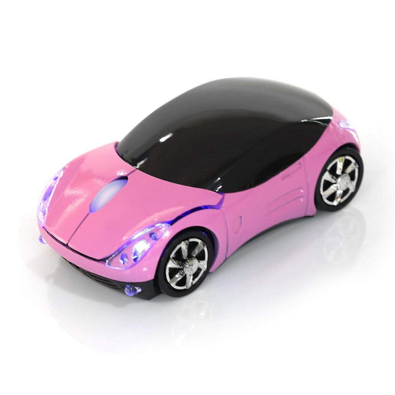 Wireless Mouse, 2.4G Wireless Mouse Bluetooth Optical Mouse 1600DPI for Mac/ME/Windows PC/Tablet Gaming Office, 10m Wireless Transmission, Equipped with a Receiver Storage(Pink)