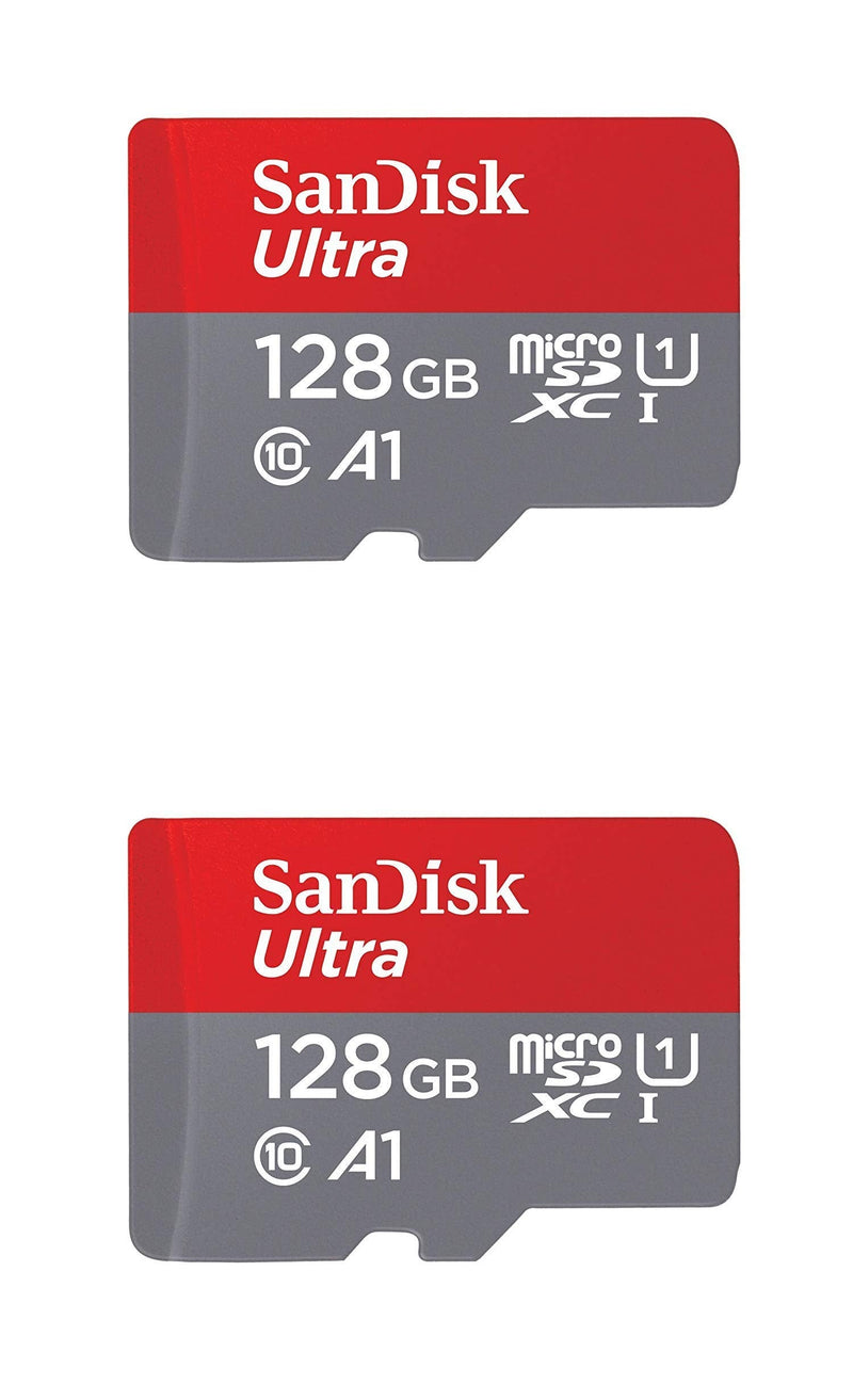 SanDisk 128GB X2 (256GB) MicroSD HC Ultra Uhs-1 Memory Card
