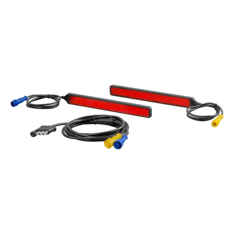 [AUSTRALIA] - CURT 53201 Auxiliary Automotive LED Light Strips for Hitch Cargo Carrier, Bike Rack, 2-Pack 