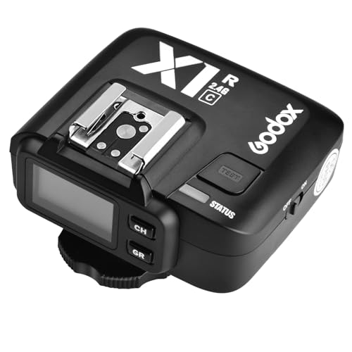 Godox X1R-C E-TTL 2.4G High Speed Sync Wireless Remote Flash Trigger Receiver Compatible for Canon Camera, 1/8000s, 5 Groups and 32 Channels,2.4G Wireless X System