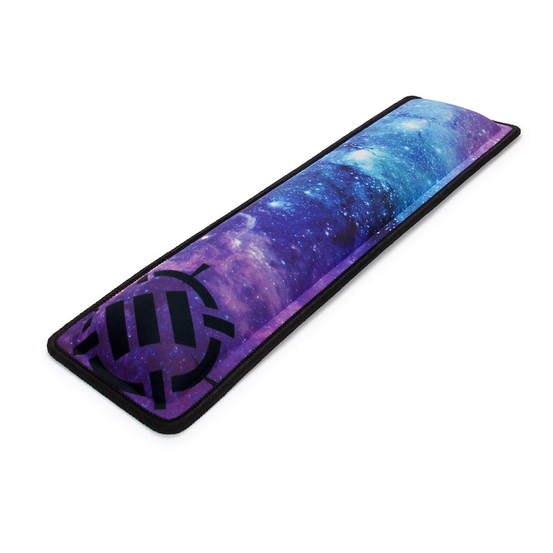 ENHANCE Keyboard Wrist Rest - Keyboard Wrist Support with Memory Foam Wrist Pad and Premium Anti-Fray Stitching - Fits Full Size Keyboards Helps with Wrist Pain for PC, Laptop, Office Typing - Galaxy Full Size (Galaxy)