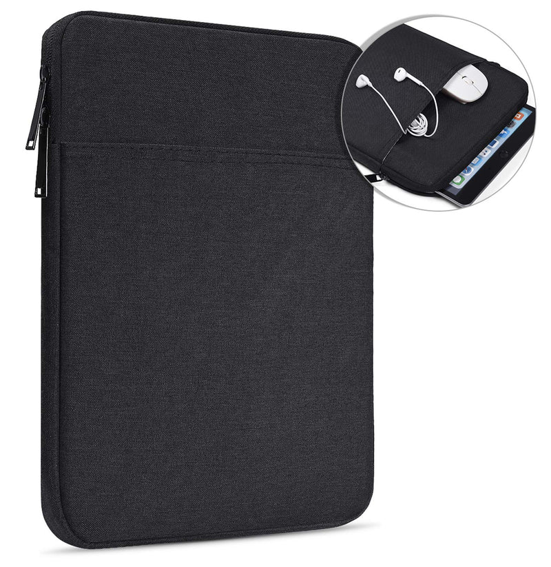 10 inch Waterproof Tablet Sleeve Case for 10.9 New iPad/iPad Pro 11/10.2 iPad/10.9 iPad Air 5 4/10.5 iPad Pro Air, Fire Max 11 Tablet/Kindle Fire HD 10 10.1/Scribe 10.2,Samsung Galaxy Tab A8/A7/S8/S7 9-11 Inch Black