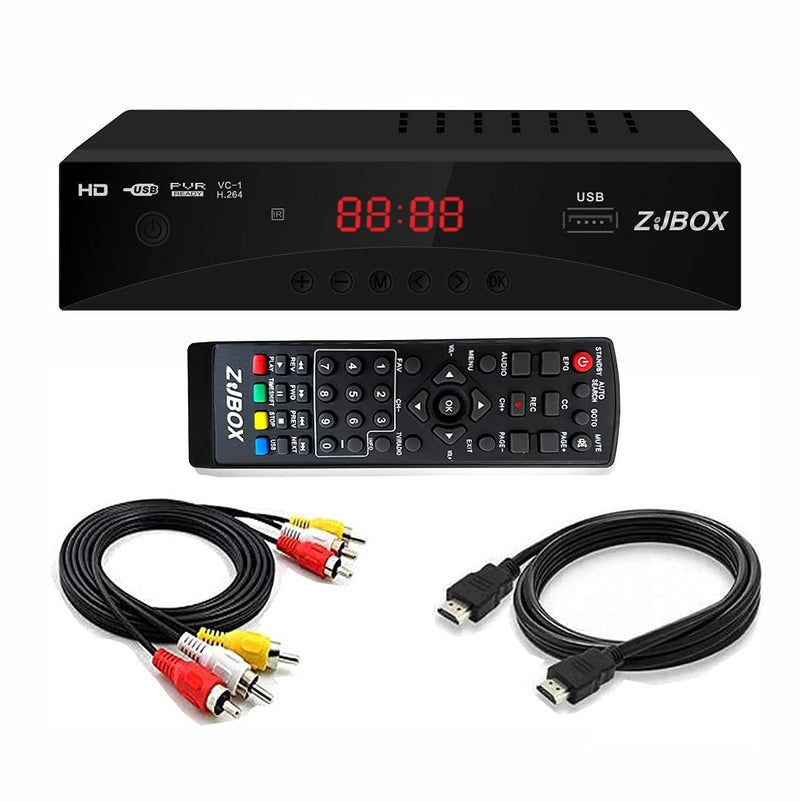 [AUSTRALIA] - Digital TV Converter Box, ATSC Tv Tuner - ZJBOX for Analog HDTV Live 1080P with Recording&Playback,HDMI Output, Timer Setting Tuner Function Digital Channel Free 