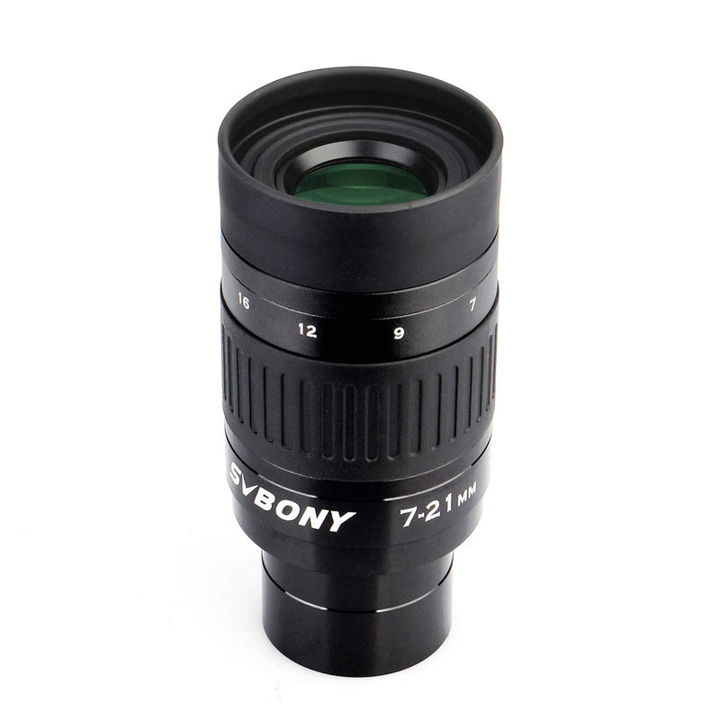 SVBONY SV135 Zoom Eyepiece, Zoom 7 to 21mm 1.25 Inch Telescope Eyepiece, 6 Element 4 Group Telescope Accessories for Astronomic Telescopes Visual 7-21mm