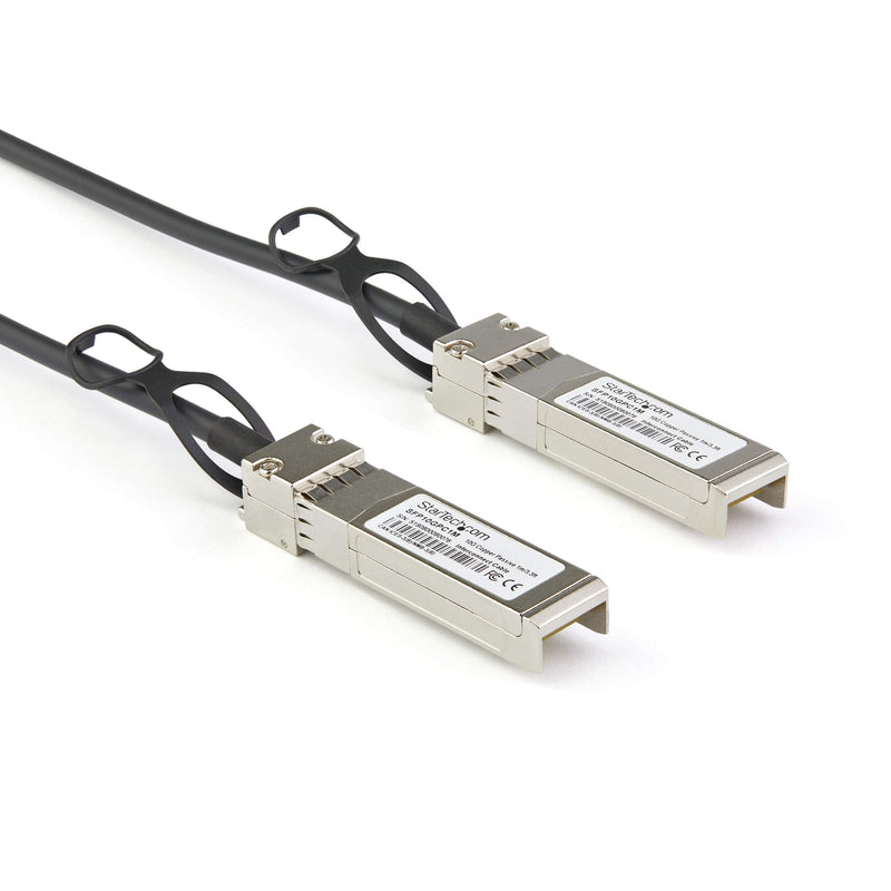 StarTech.com Dell EMC DAC-SFP-10G-2M Compatible Cable - 2 m - 10 GbE (DACSFP10G2M) | 10GbE SFP+ Copper DAC 10Gbps Low Power Passive Mini GBIC/Transceiver Module DAC, Twinax, Compatible, Attach