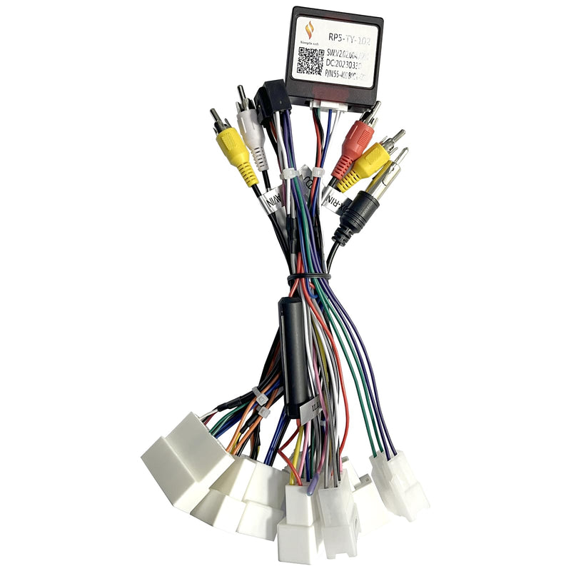 SWTNVIN JB L Adapter Harness Only Applicable with JB L Amplifier System Car Stereo for Toyota Camry RAV4 Tundra with Android System Car Radio (16 PIN)