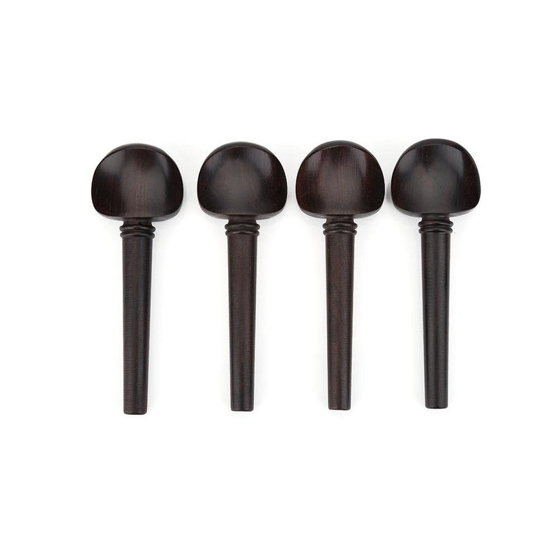 [AUSTRALIA] - 4 Pcs Cello Tuning Pegs, Ebony Wood No Hole Cello Peg for 4/4 Cello 