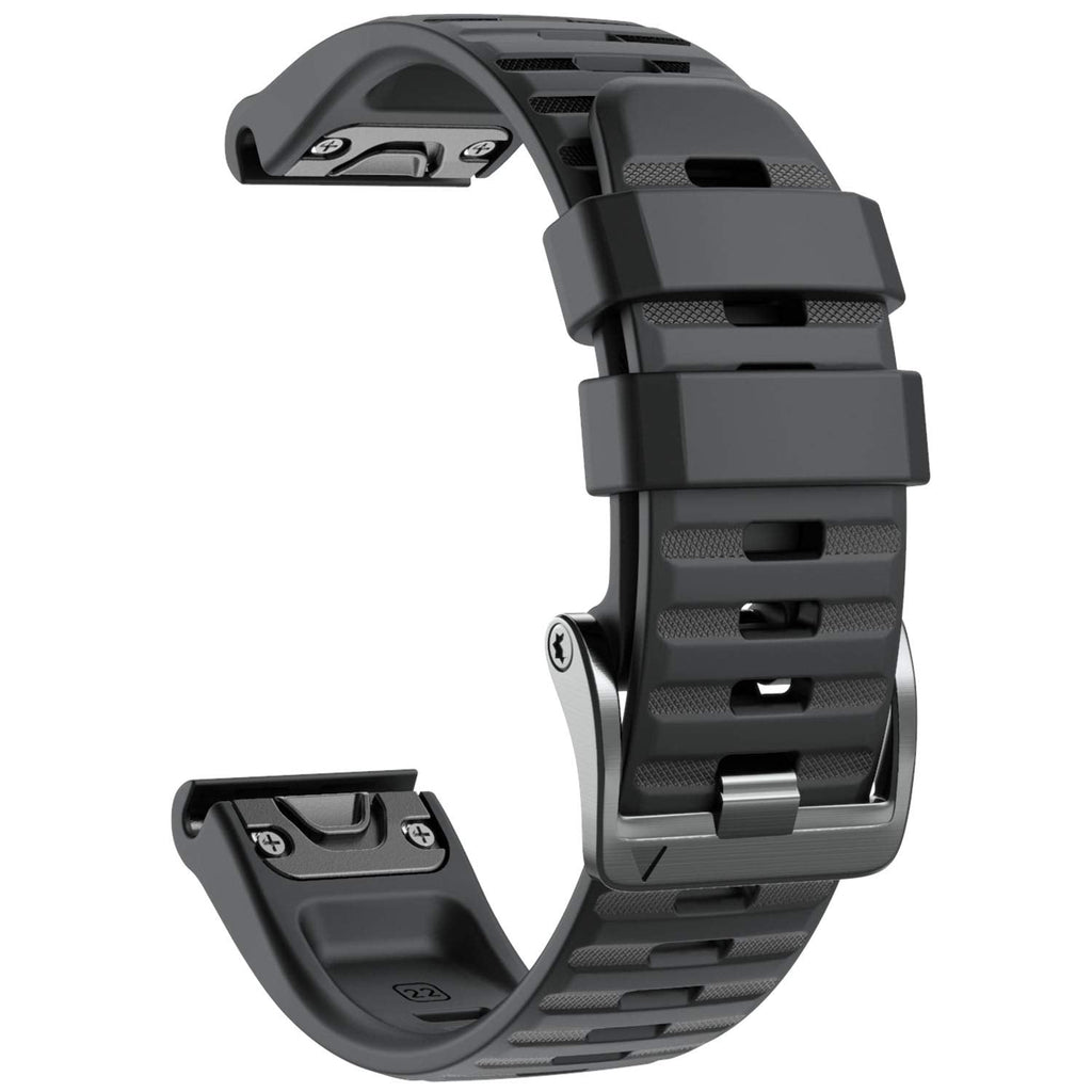 NotoCity Compatible with Fenix 6 Watchbands 22mm band for Fenix 6/Fenix 6 Pro/Fenix 5/Fenix 5 Plus/Forerunner 935/Forerunner 945/Approach S60/Quatix 5(Black) Black