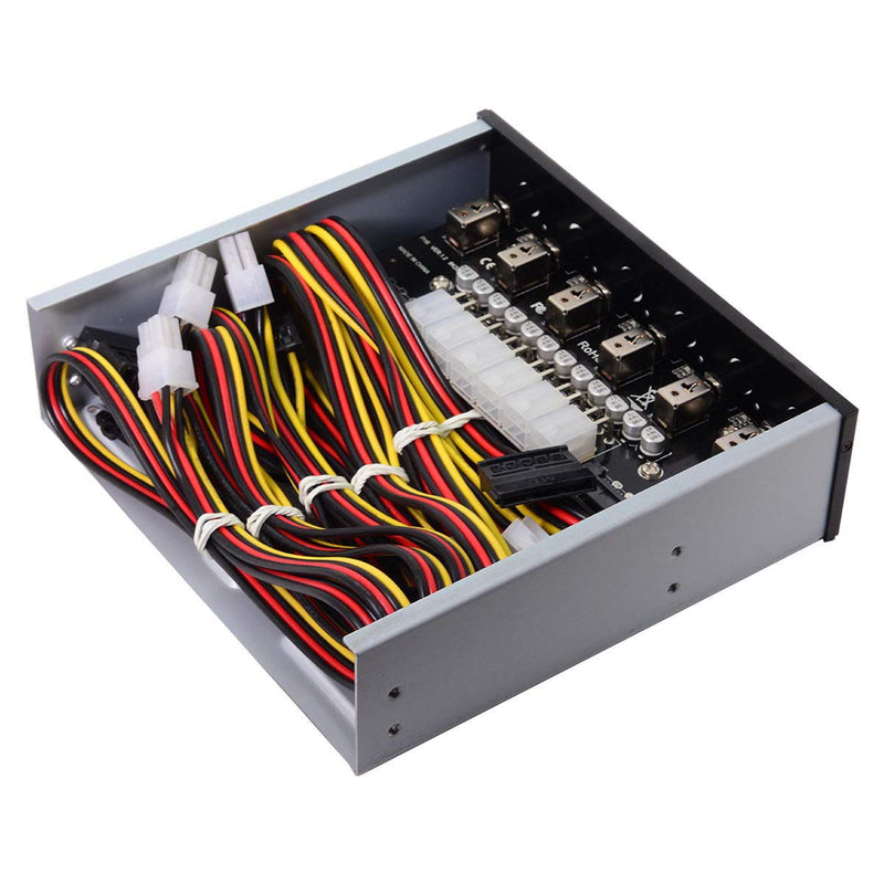 Cablecc 6 Hard Disk Control System Intelligent Control Management System HDD SSD Power Switch with 5.25 CD-ROM Bay