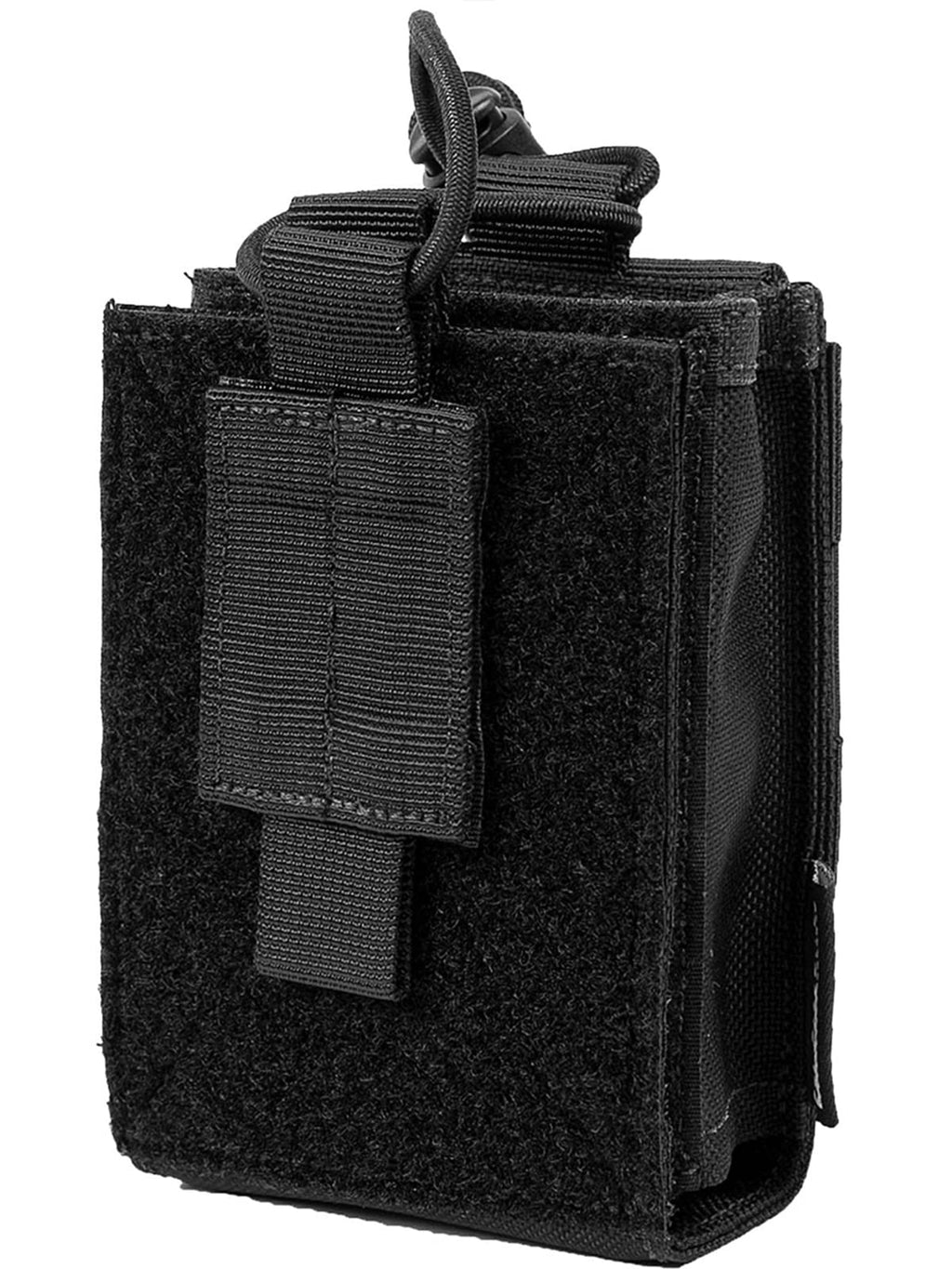 OneTigris Radio Holster for BaoFeng UV-5R BF-F8HP Nylon MOLLE Pouch for Walkie Talkie Rifle Mag (Black) Black 1