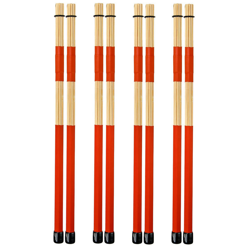 Jazz Drum Sticks Drumsticks Bamboo Punk Drum Sticks for Jazz Folk Music (red) 1