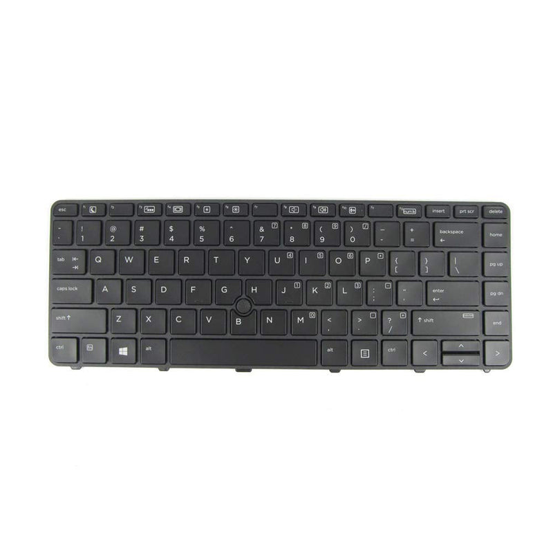 New Keyboard Compatible with HP PROBOOK 430 G3, 430 G4, 440 G3, 440 G4, 445 G3, 640 G2, 645 G2 Series with Backlit Frame Black US