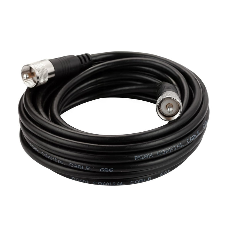 [AUSTRALIA] - CB Coax Cable, 20ft RG8x Coaxial Cable UHF Male to Male Low Loss, 50 Ohm for HAM Radio Antenna 20 ft 
