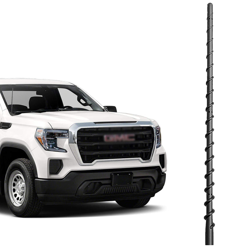 [AUSTRALIA] - 13 Inches Truck Antenna Compatible with Chevrolet Silverado 1500 2500 3500 (2007-2026) and GMC Sierra (2009-2026), Spiral Flexible Rubber Antenna, Direct Replacement Antenna (M7 Thread) 
