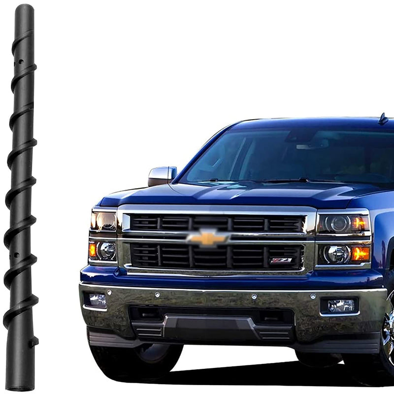 [AUSTRALIA] - VOFONO Short Antenna for GMC Sierra & Chevy Silverado 1500 2500 3500 (2009-2026) | 8.5 inch Spiral Direct Truck Replacement Antenna (M7 Thread) 8.5 inch Silverado&Sierra 