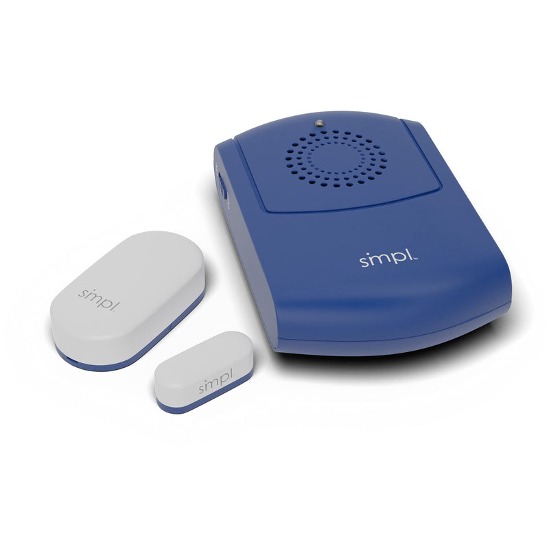 SMPL Alerts Wireless & Wearable Alerts Pager, Elderly Assistance, Caregiver Paging System, Security/Motion Sensors, Senior & Kids Safety, Live Technical Support Pager + Door Sensor