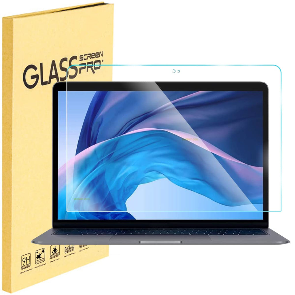Tempered Glass Screen Protector for MacBook Air 13 M1 (2021-2018), MacBook Pro 13 Inch M2 M1 (2023-2016),MacBook Air 13 A2337 A2179 A1932, Mac Pro 13 MA2338 A2289 A2251 A2159 A1706 A1708, No Bubble MacBook Air 13”
