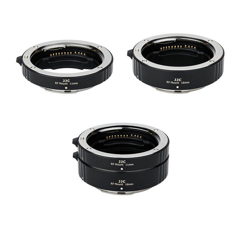 JJC RF Mount Auto Focus Macro Extension Tube Ring Set for Canon EOS R R3 R5 R6 Mark II R6 R7 R8 R10 R50 RP R100 Mirrorless Camera and Canon RF Mount Lenses, Great Tool for Macro Photography