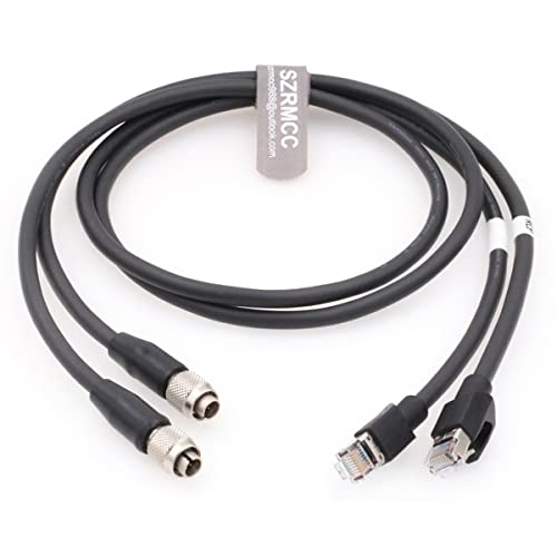 SZRMCC Hirose 8 pin Male to RJ45 Cat6 2Pcs Cable for Sony RCP Series Remote Control Panels Camera/CCU Fucntion (1m) 1m