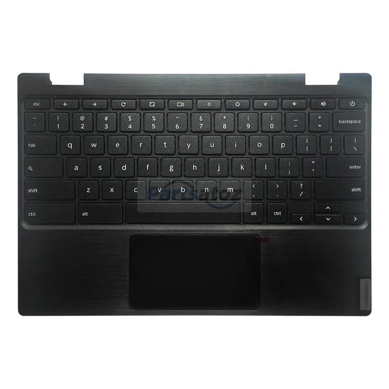 Laptop Palmrest Upper Case with US Keyboard and Touchpad Assembly Replacement for Lenovo Chromebook 11 100e 2nd Gen MTK 81QB 5CB0X55485 5CB0U26489
