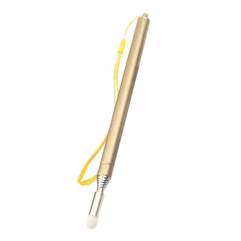 STOBOK Telescopic Pointer Teaching Pointers Extendable Hand Pointer Stainless Steel Classroom Whiteboard Pointer for Teachers (Gold) Golden