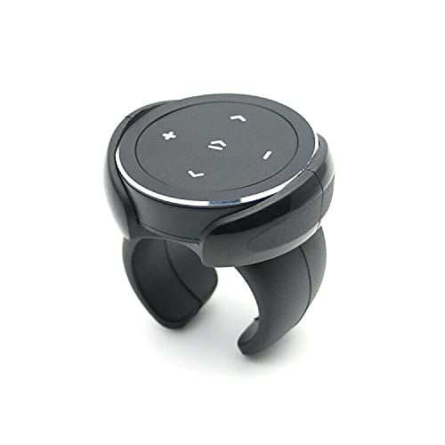 Wireless Bluetooth Media Button Remote Selfie Control Car Motorcycle Steering Wheel Music for iPhone or Android with Mount