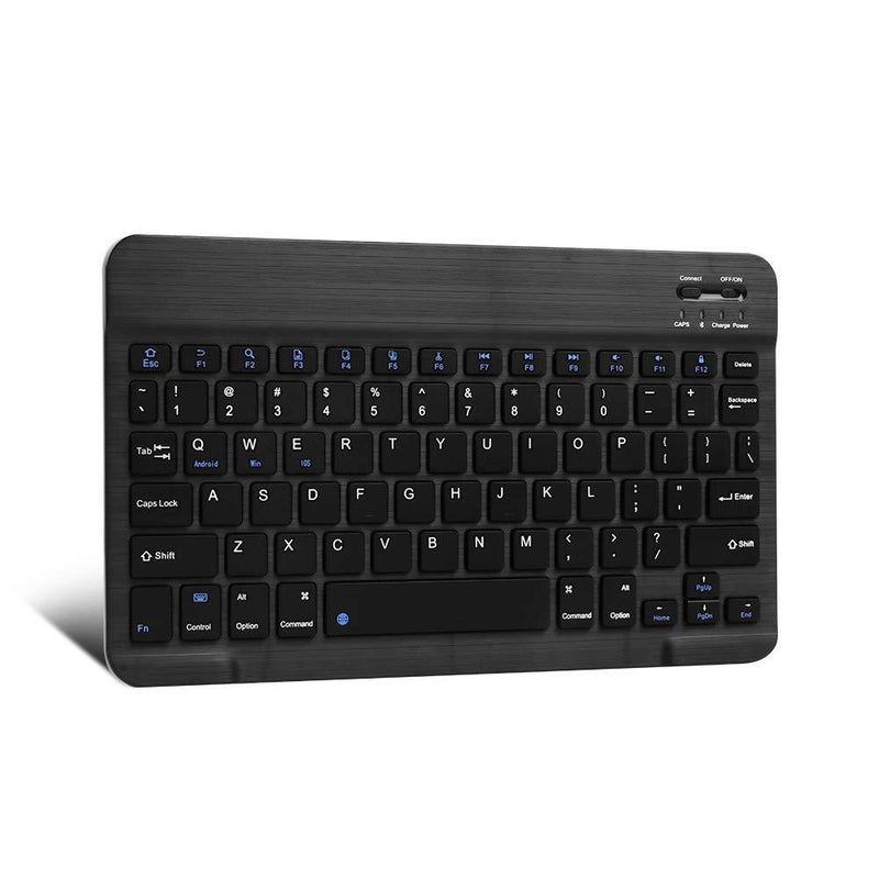XIWMIX Ultra-Slim Wireless Bluetooth Keyboard - Universal Rechargeable Bluetooth Keyboard Compatible with iPad Pro/iPad Air/iPad 9.7/iPad 10.2/iPad Mini and Other iOS Android Windows Devices black