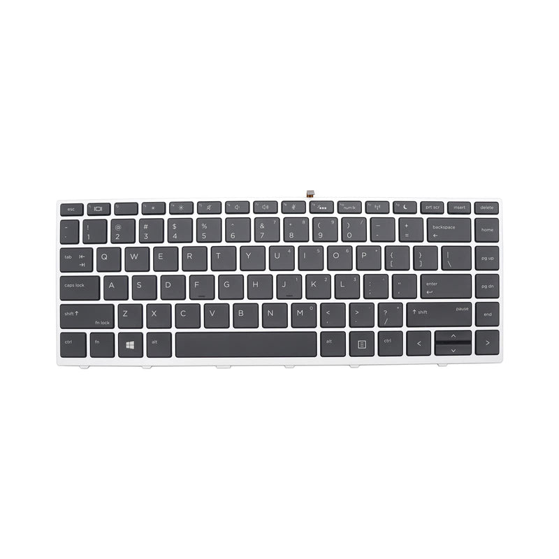 New Replacement Keyboard Compatible with HP Probook 430 G5 440 G5 445 G5 L01071-001 with Backlit with Frame US