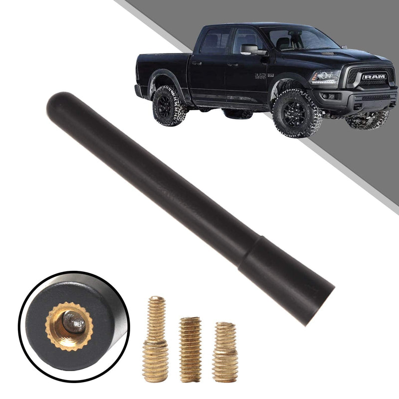 Beneges 4 Inch Stubby Replacement Antenna Compatible with 1994-2019 Dodge Ram 1500 Trunk, Optimized FM/AM Reception.