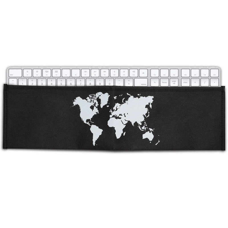 kwmobile Keyboard Cover for Apple Magic Keyboard with Numeric Keypad - Protective Skin Computer Keyboard Dust Cover Case - Travel Outline Travel Outline 02-01